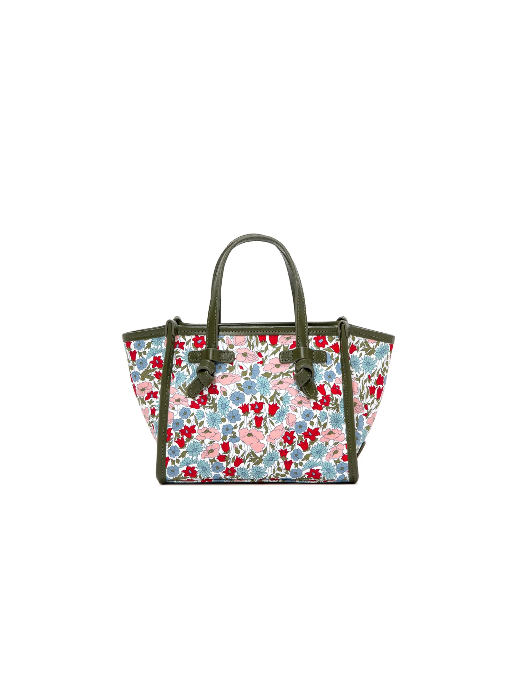 Borsa a Mano Limited Edition con Stampa Floreale Verde/Multi