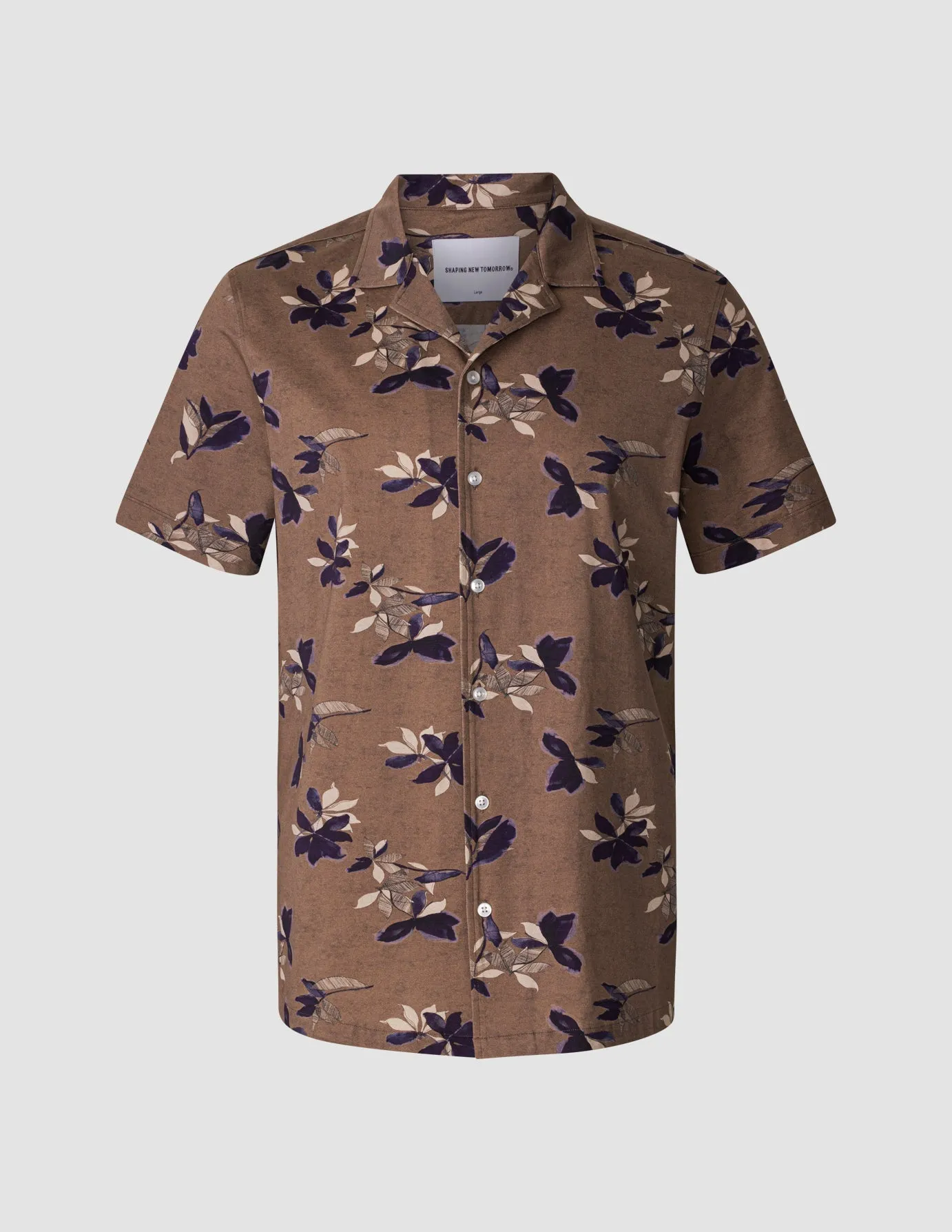 Bowling Short Sleeve Shirt Subtle Flowers