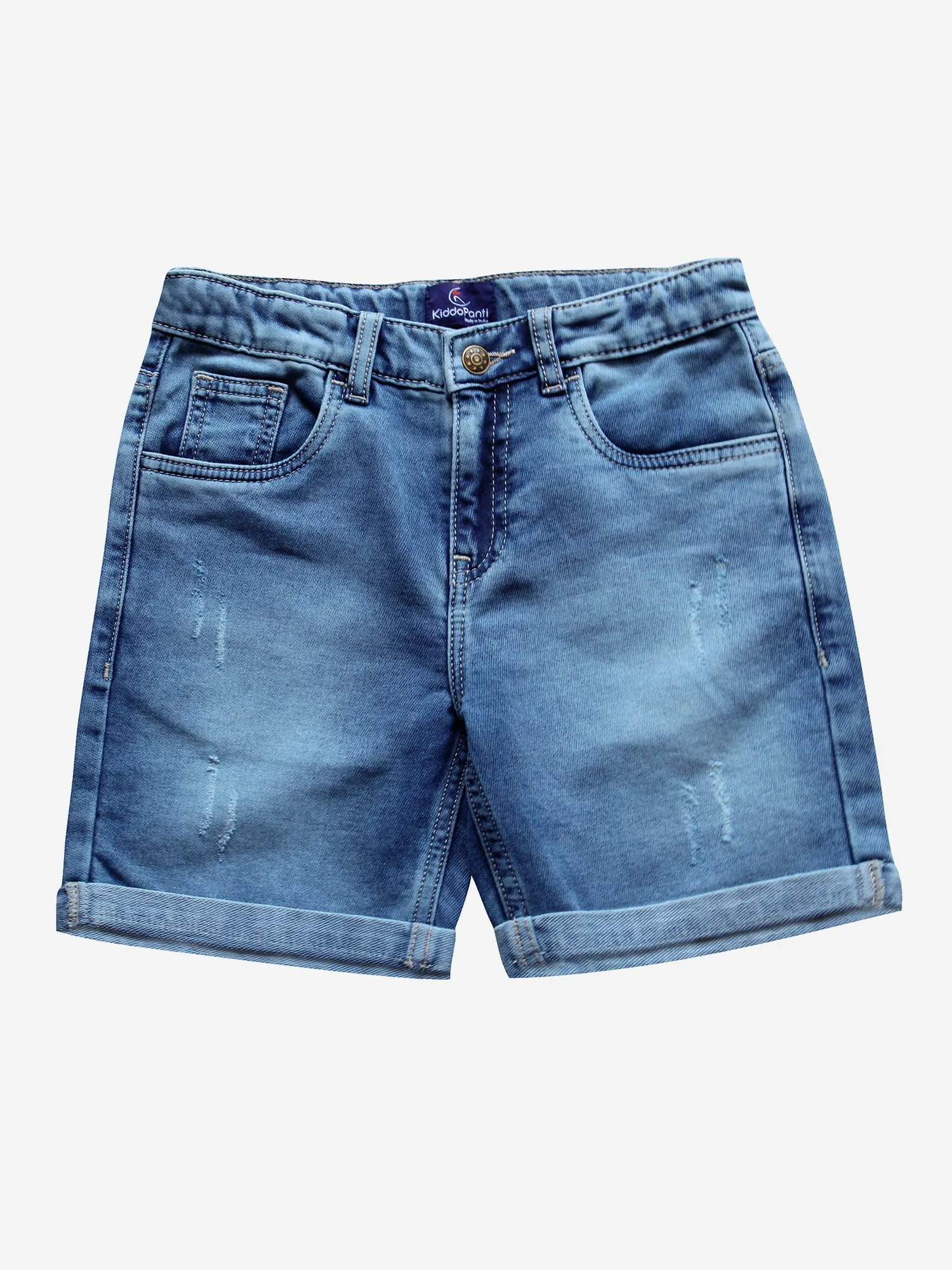 Boy's Fashion Denim Rollup Shorts