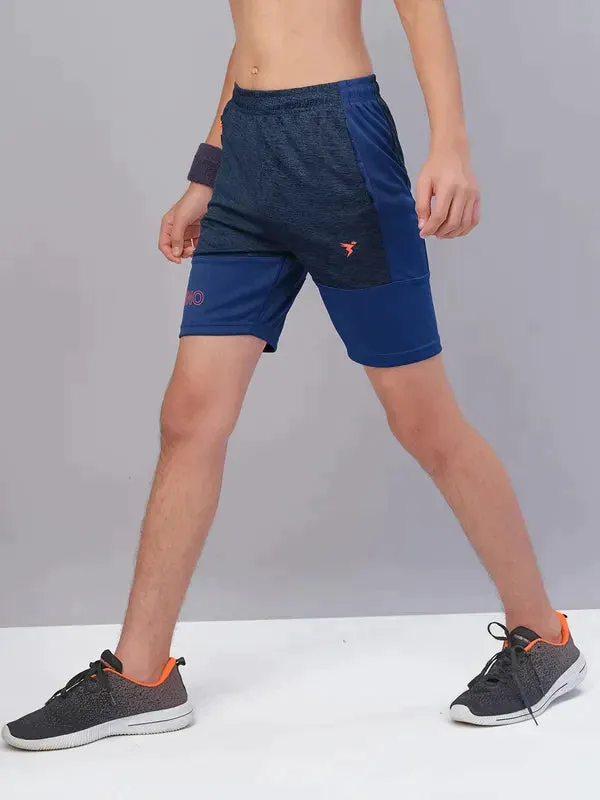 Boys Melange Slim Fit Shorts with TECHNO GUARD