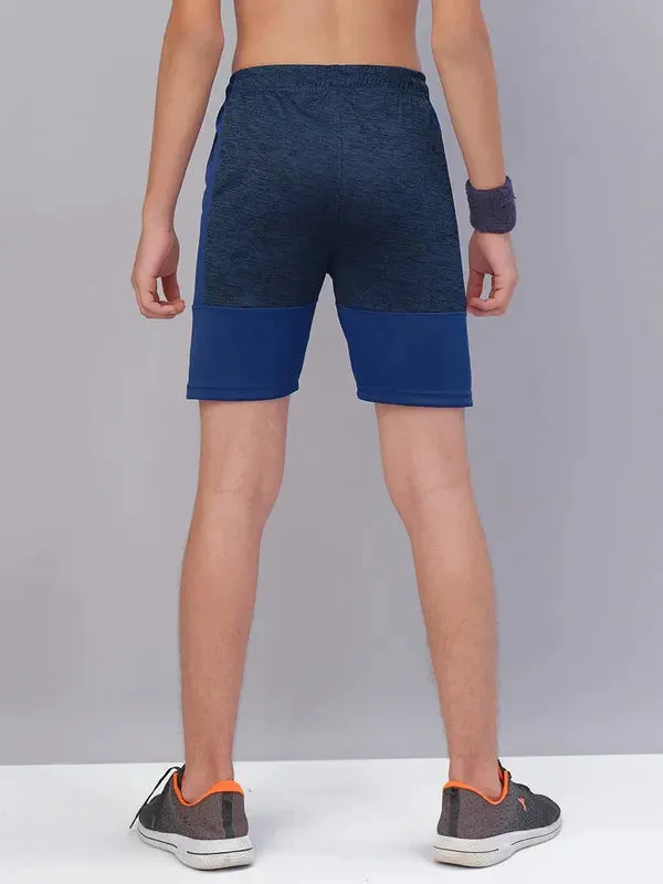 Boys Melange Slim Fit Shorts with TECHNO GUARD