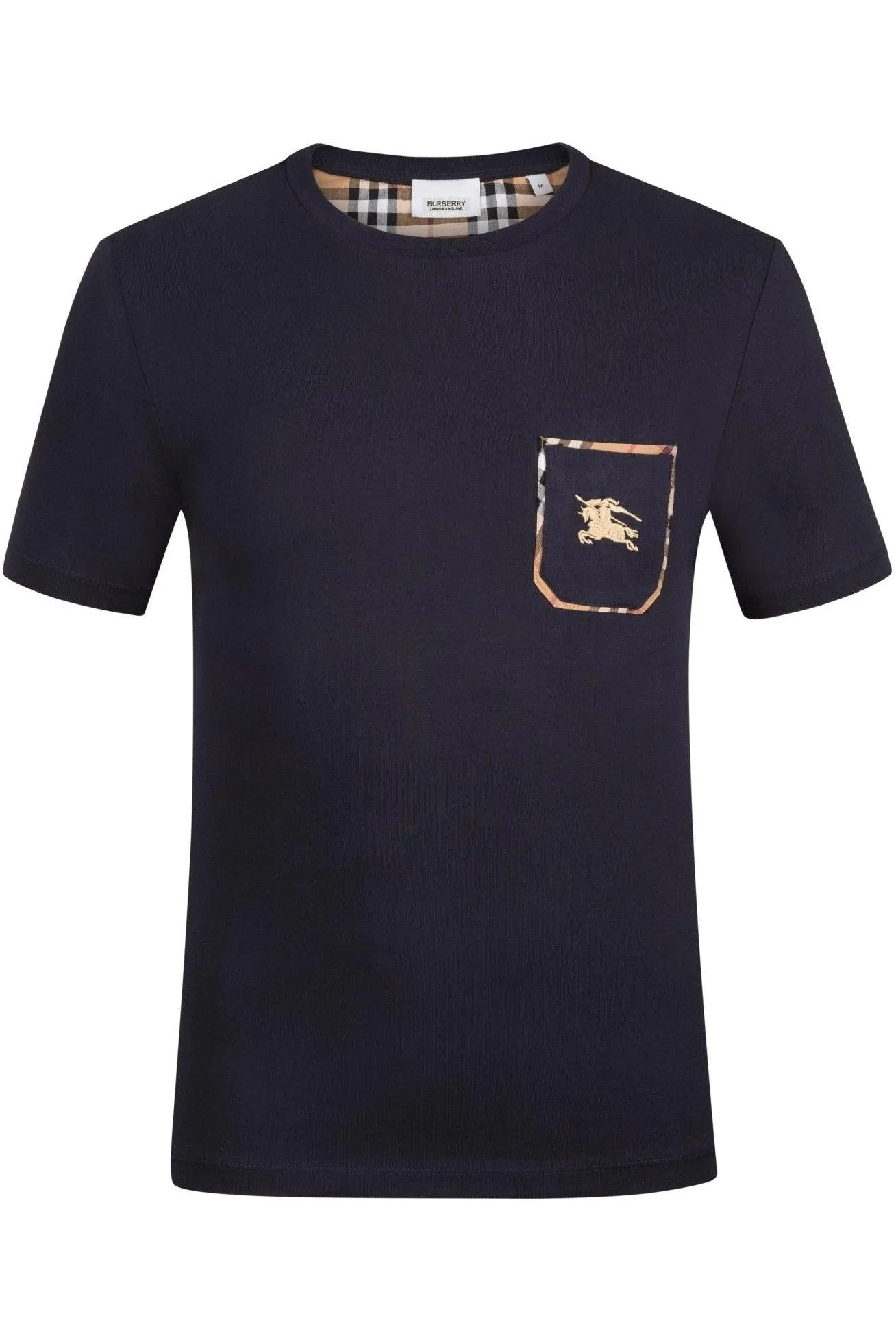 Burberry T Shirt In Navy