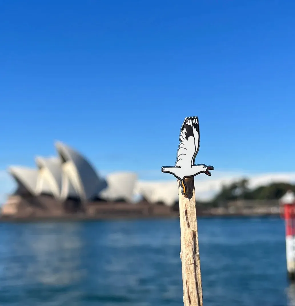 Bush Bling Pin - Seagull