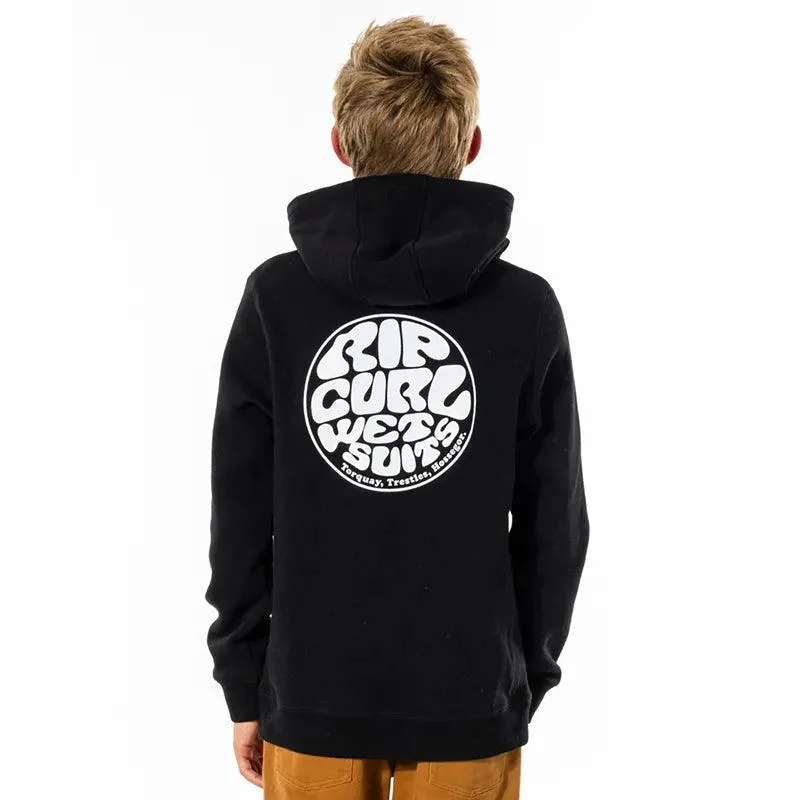 Buzo Rip Curl Logo Wettie Niño Negro