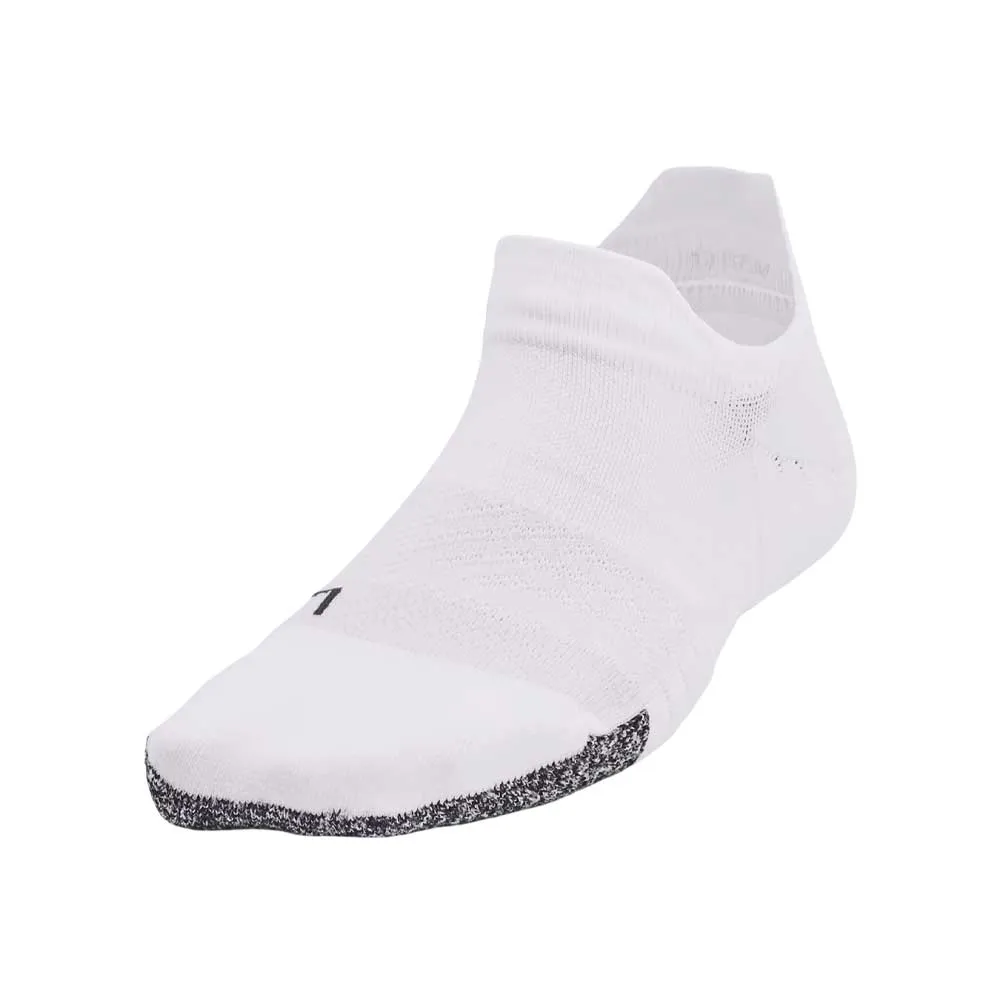 Calcetas Invisibles Under Armour para Mujer Breathe 2 No Show Tab 2 pack Blanco