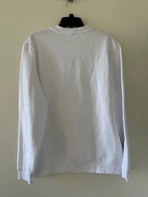 Calvin Klein Men's Monogram Crewneck Sweatshirt Brilliant White 40GC200 103