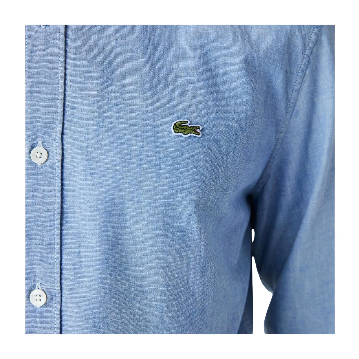 Camicia Lacoste Chambray Slim Fit Blu / Azzurro (UEX)