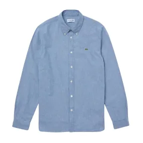 Camicia Lacoste Chambray Slim Fit Blu / Azzurro (UEX)