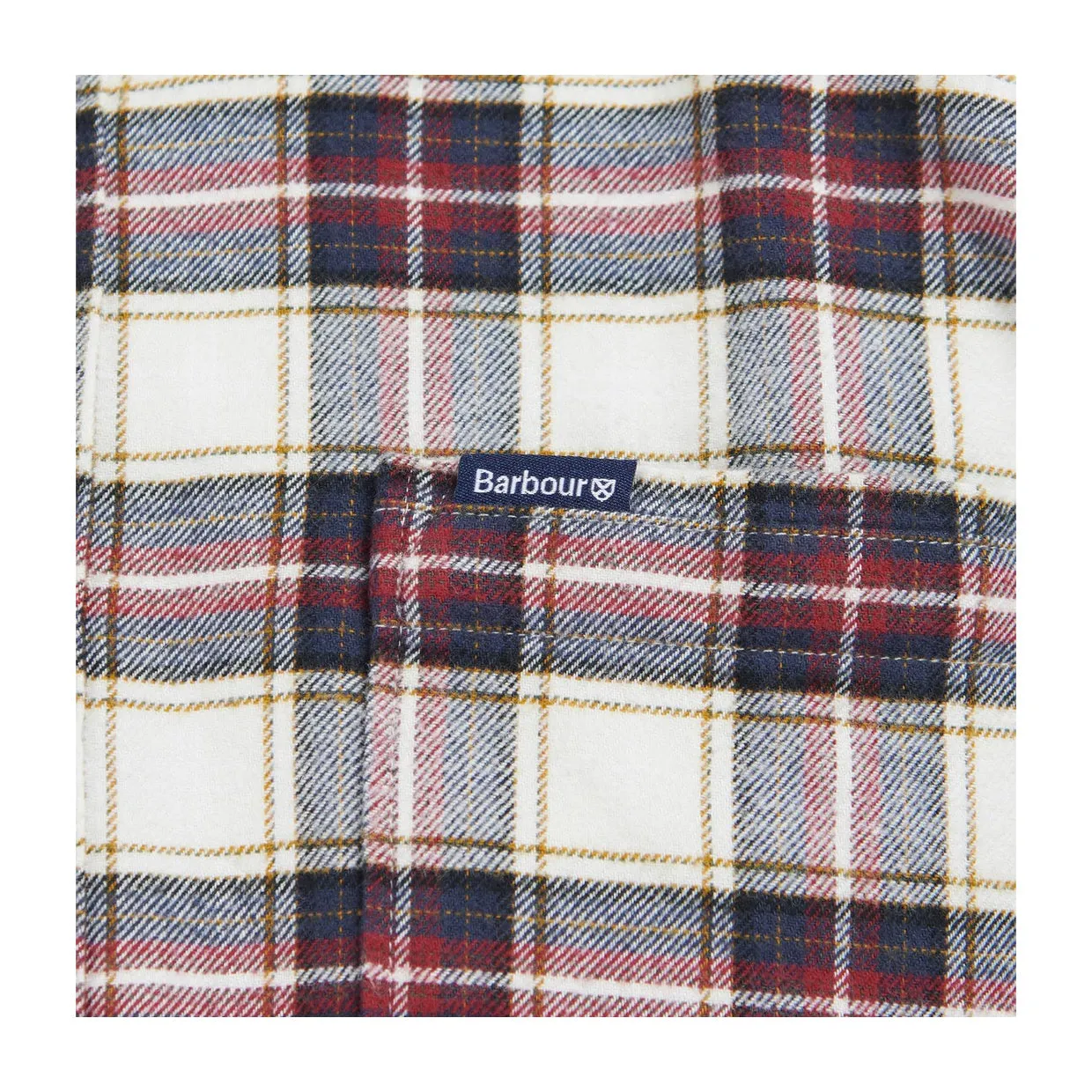 Camicia Uomo Barbour Alderton Tailored Ecru Multicolor