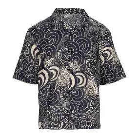 Camicia Uomo Madson Hawaii Nero Multicolor