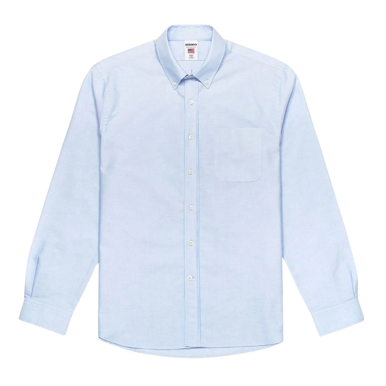 Camicia Uomo Sebago Whaleback Celeste