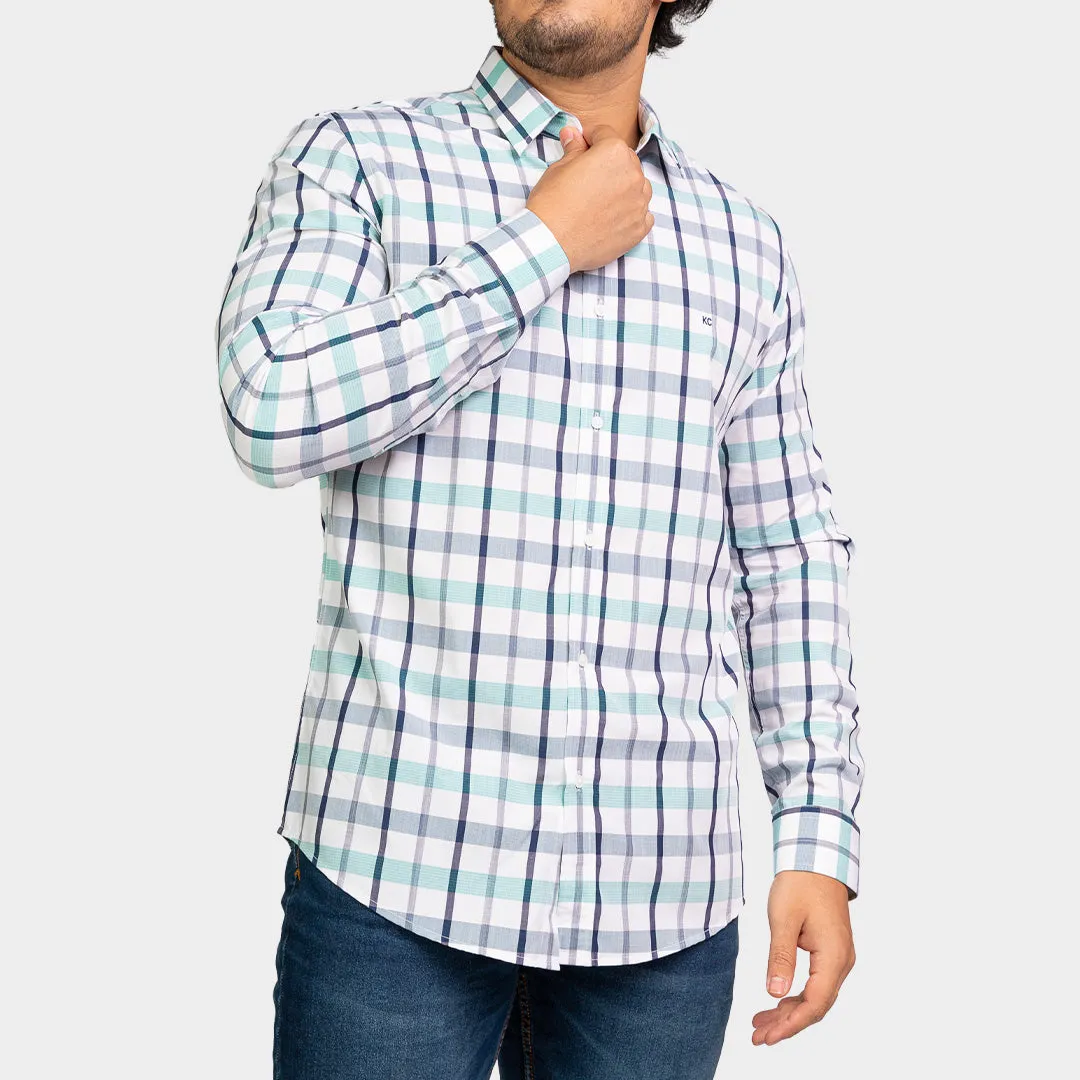 Camisa Manga Larga Casual Para Hombre