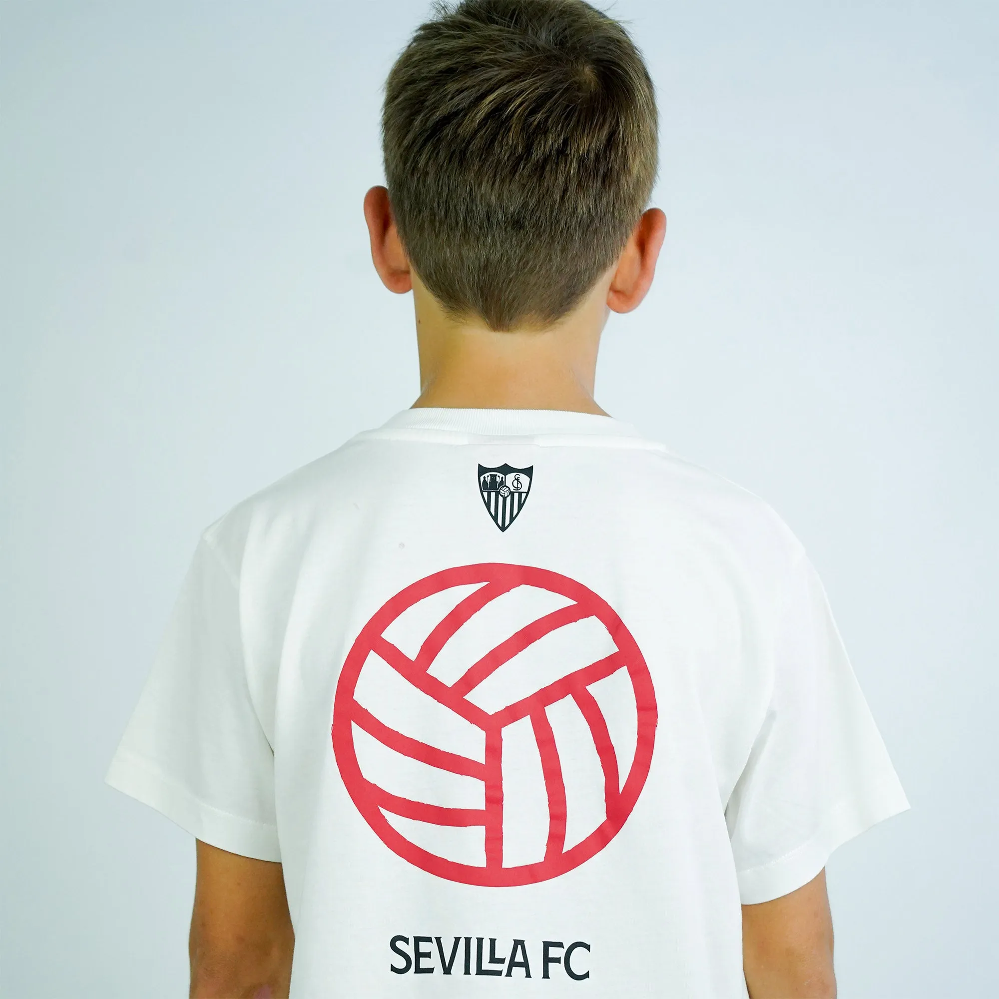 Camiseta blanca balón 23/24 niño