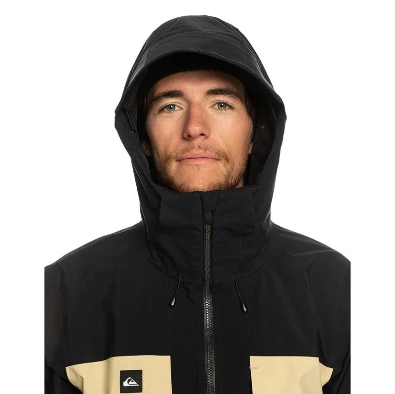 Campera Quiksilver Snow Forever Gore Tex Negro Beige