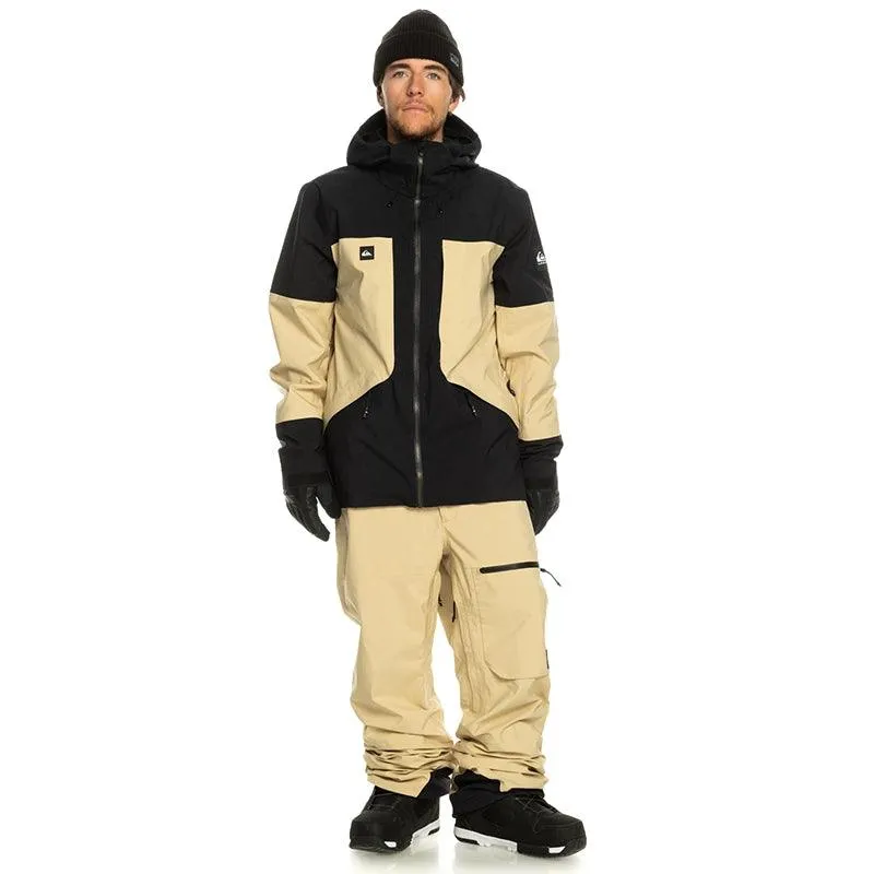 Campera Quiksilver Snow Forever Gore Tex Negro Beige