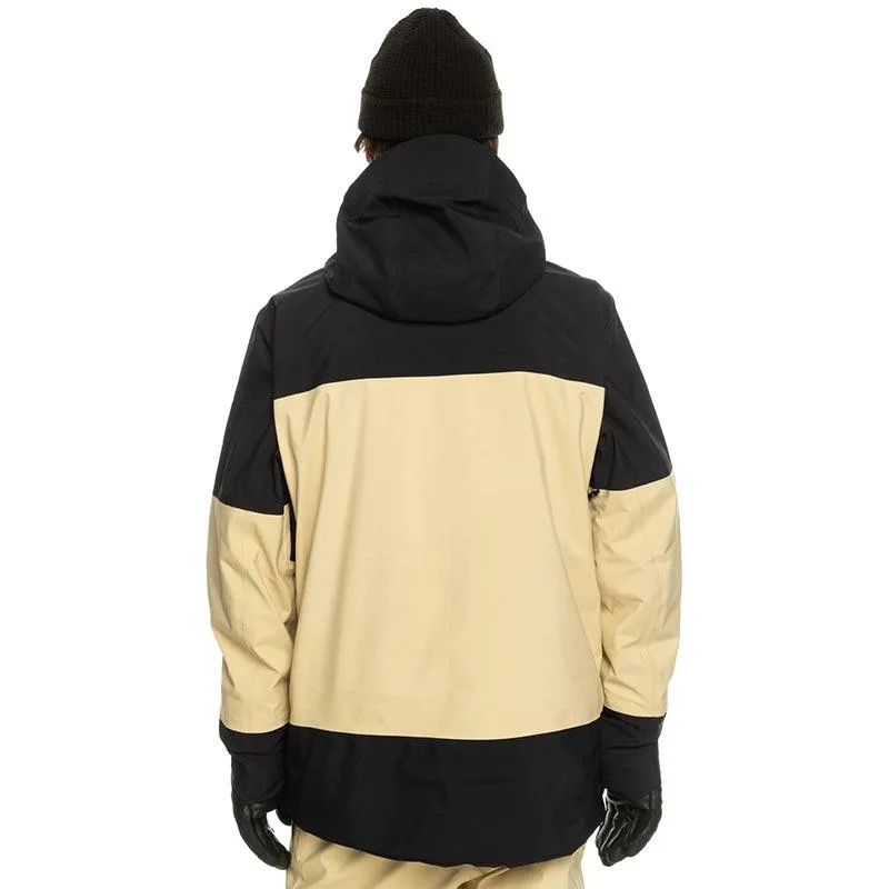 Campera Quiksilver Snow Forever Gore Tex Negro Beige