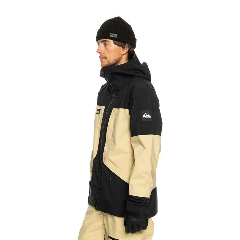 Campera Quiksilver Snow Forever Gore Tex Negro Beige