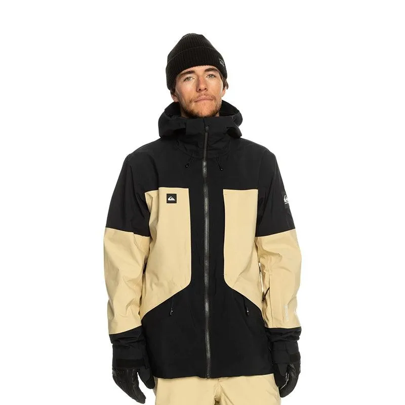 Campera Quiksilver Snow Forever Gore Tex Negro Beige