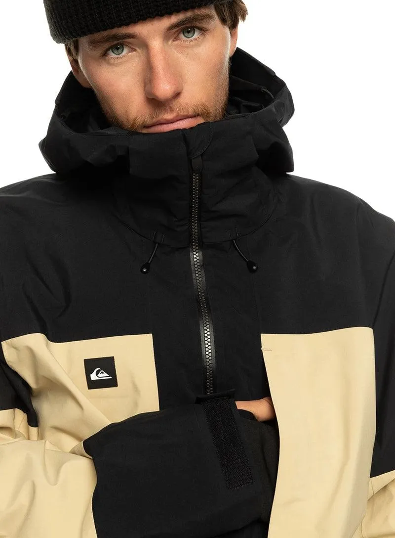 Campera Quiksilver Snow Forever Gore Tex Negro Beige