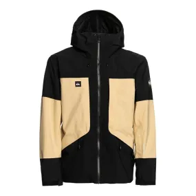 Campera Quiksilver Snow Forever Gore Tex Negro Beige