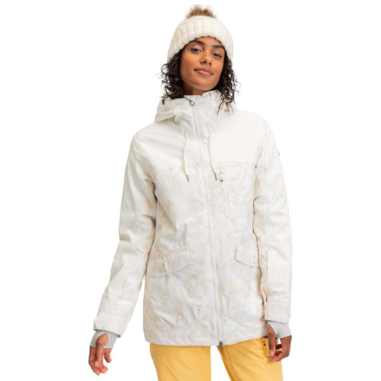 Campera Roxy Snow Stated Blanco