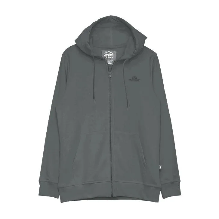 Campera Trown Zip Logo Circle Gris