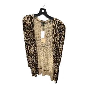 Cardigan By Halogen In Animal Print, Size: L