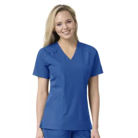 Carhartt Force Liberty Women's Multi-Pocket V-Neck Scrub Top - Royal