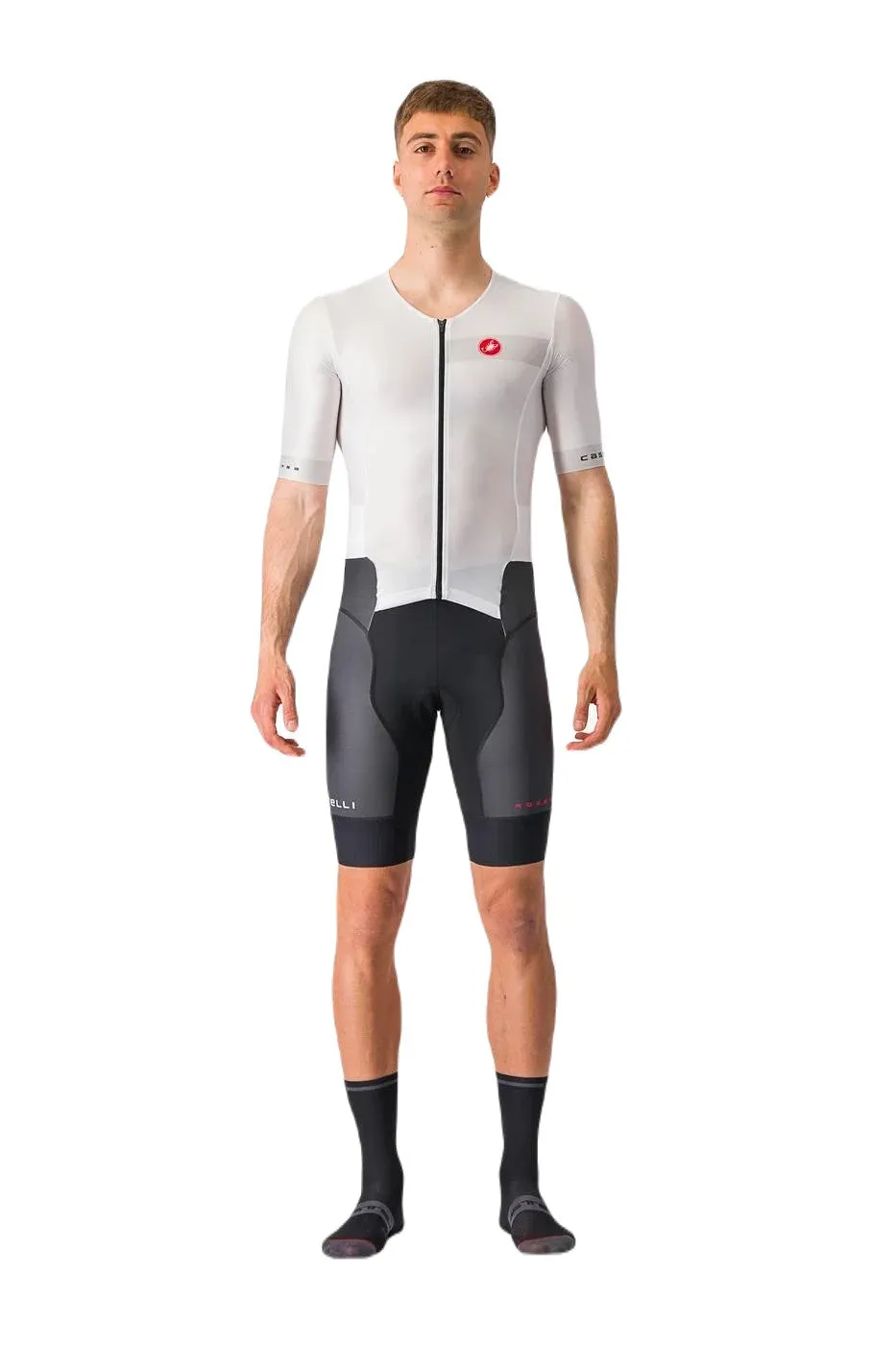 Castelli | San Remo 2 | Trisuit | Short Sleeve | Heren | White / Black