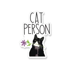 Cat Person Sticker