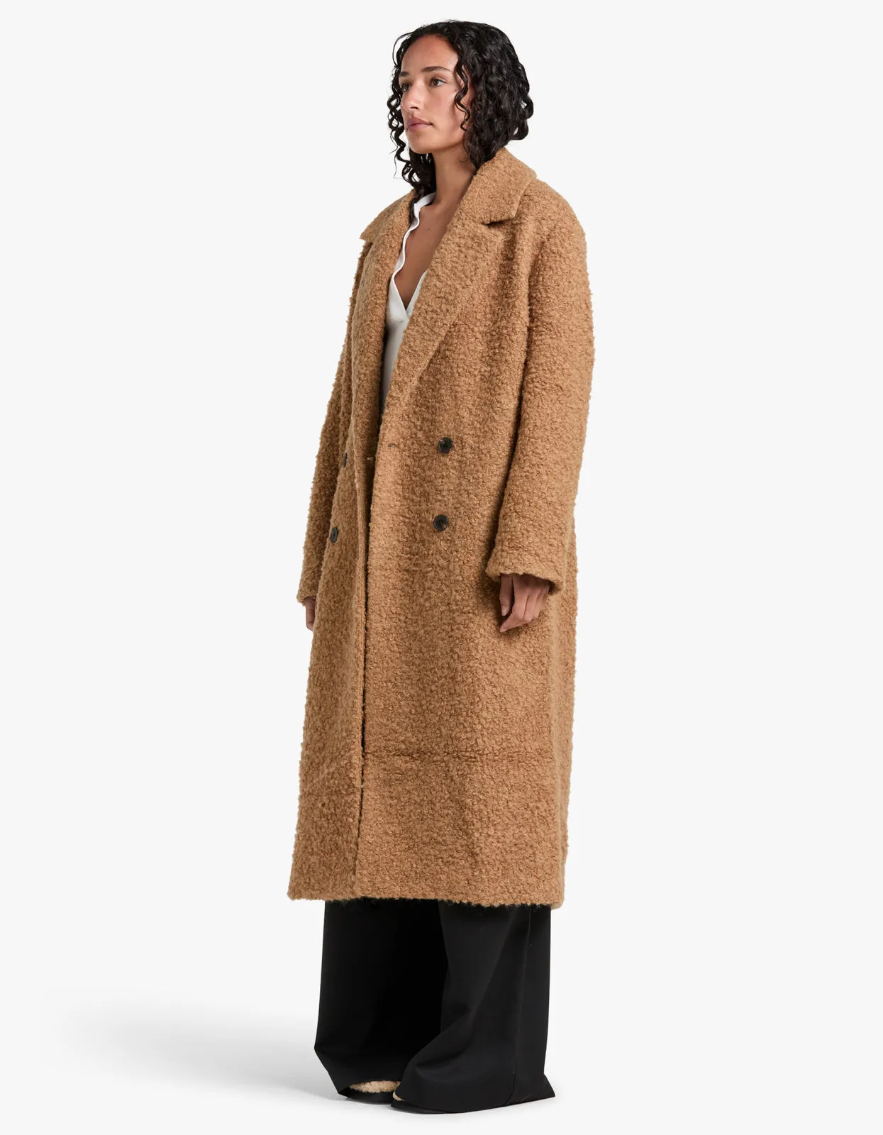 Cheyenne Longline Coat - Caramel