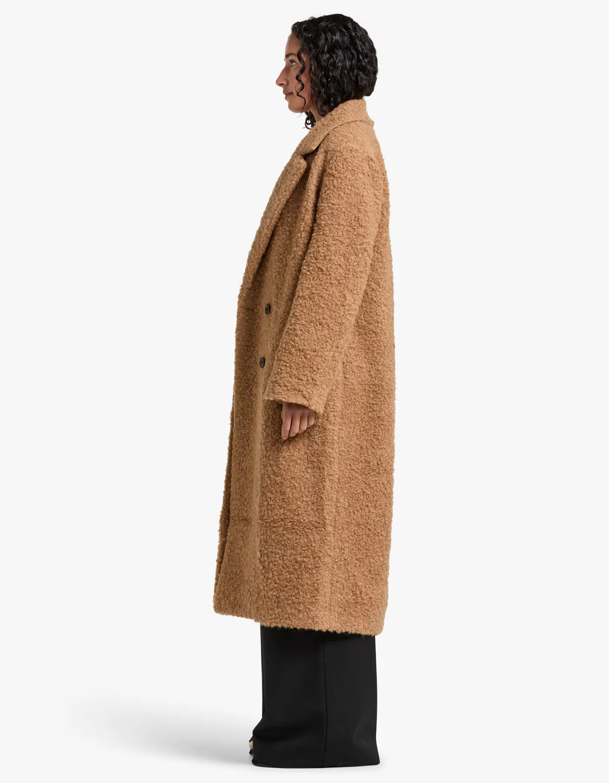 Cheyenne Longline Coat - Caramel