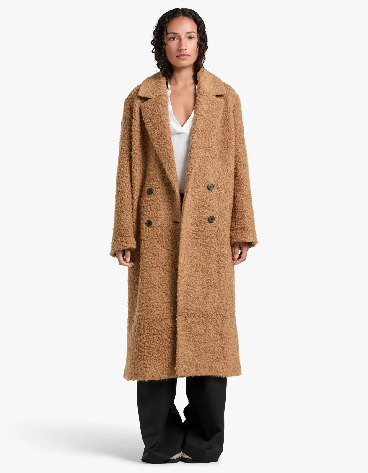 Cheyenne Longline Coat - Caramel