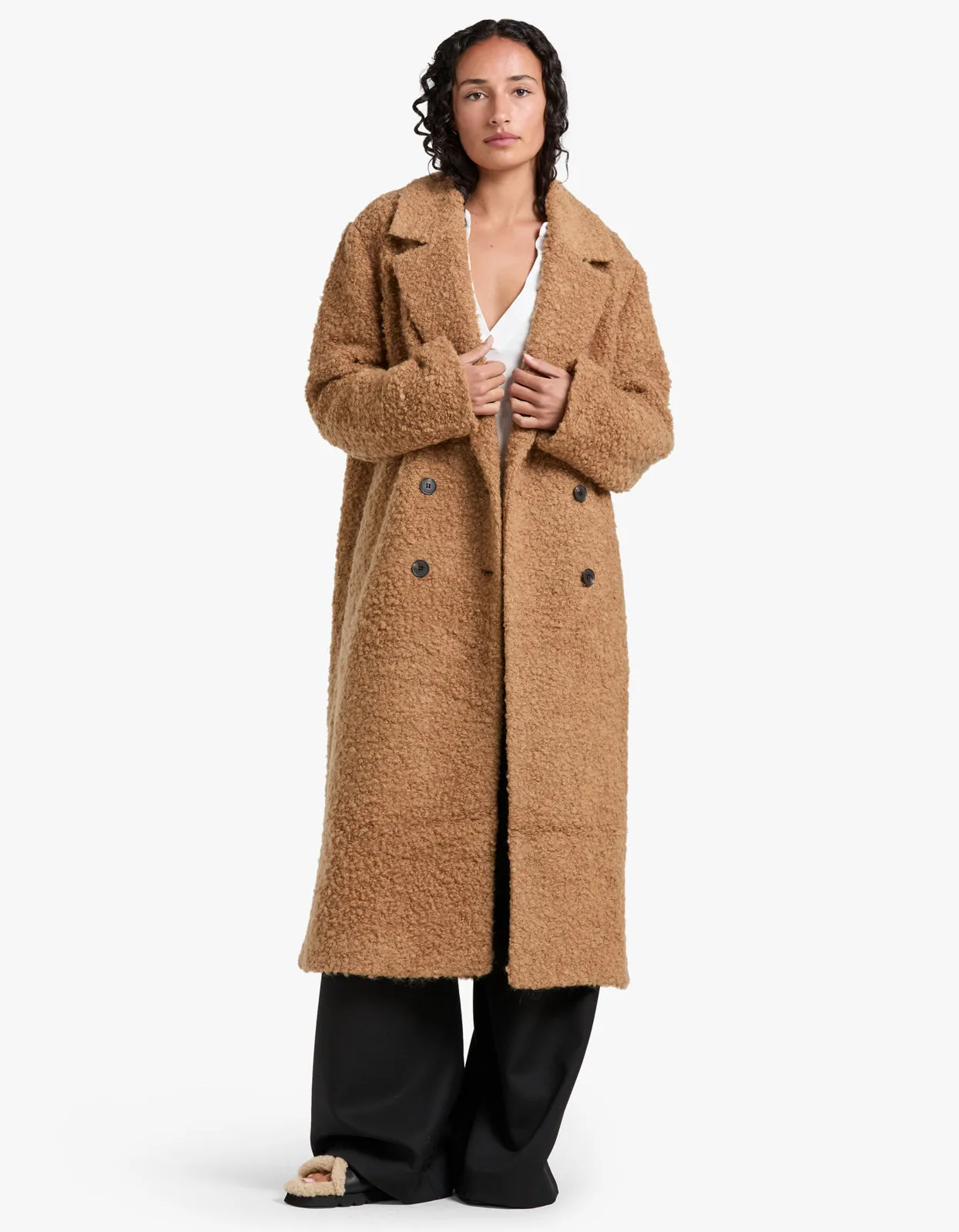 Cheyenne Longline Coat - Caramel