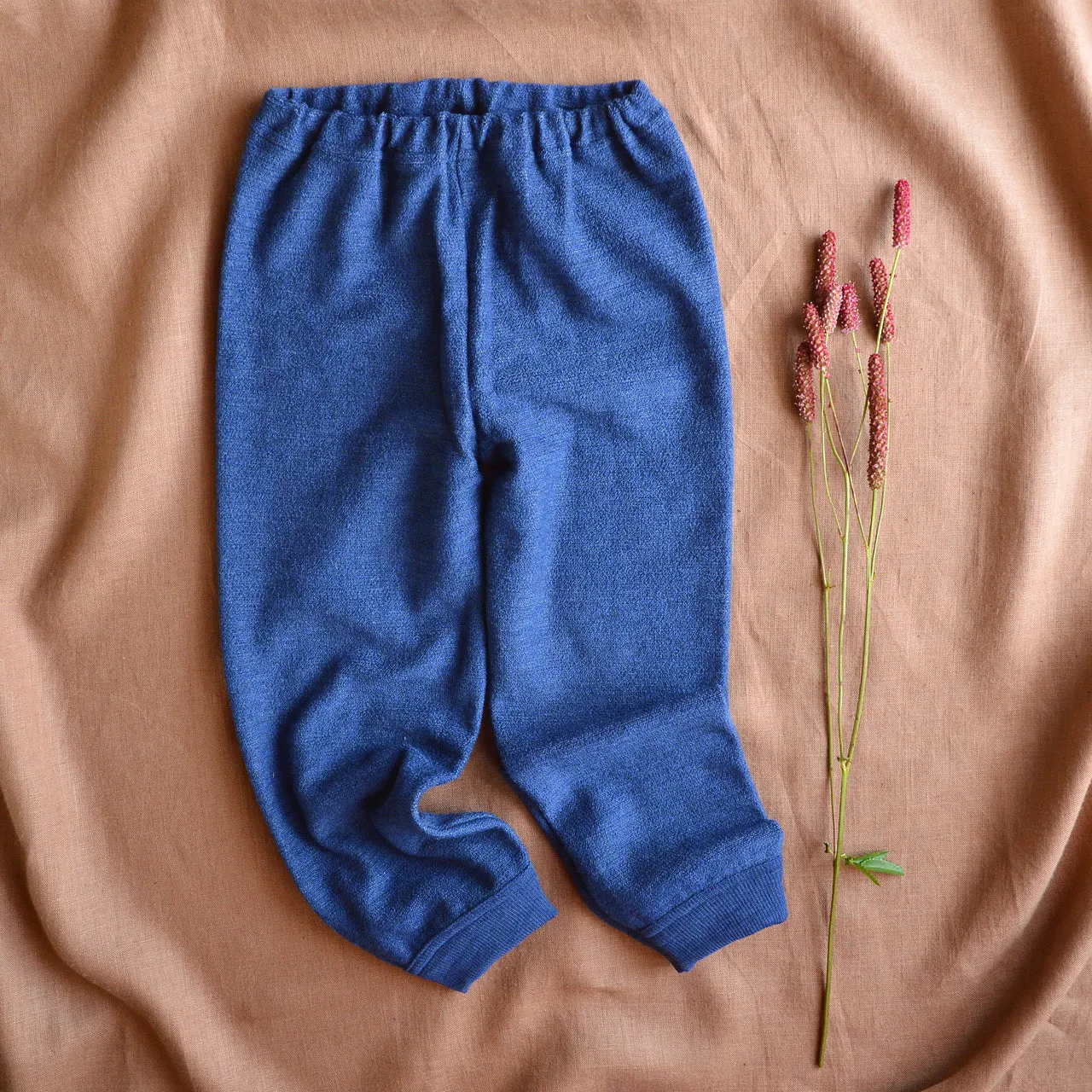 Child's PJ SET - 100% Organic Merino Terry - Blue (1-12y)