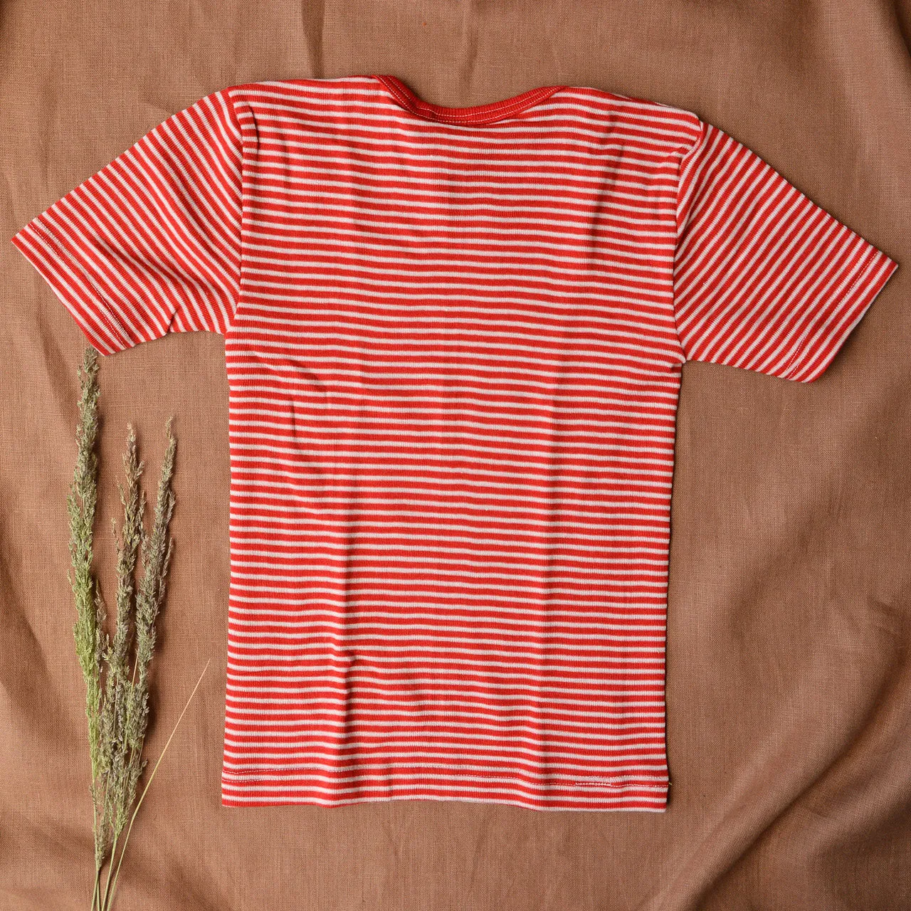 Child's T-Shirt - Organic Merino/Silk - Stripes (1-12y)