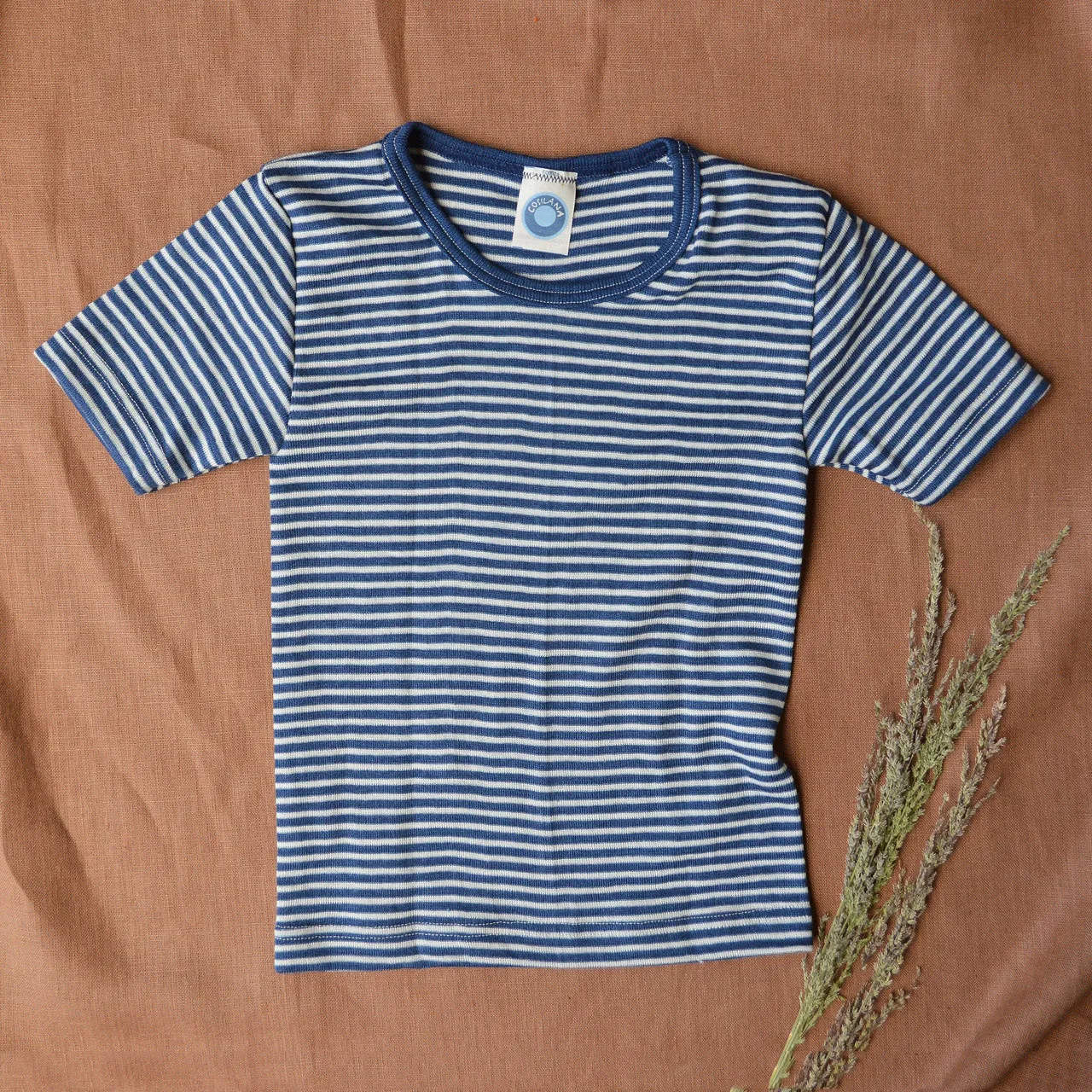 Child's T-Shirt - Organic Merino/Silk - Stripes (1-12y)