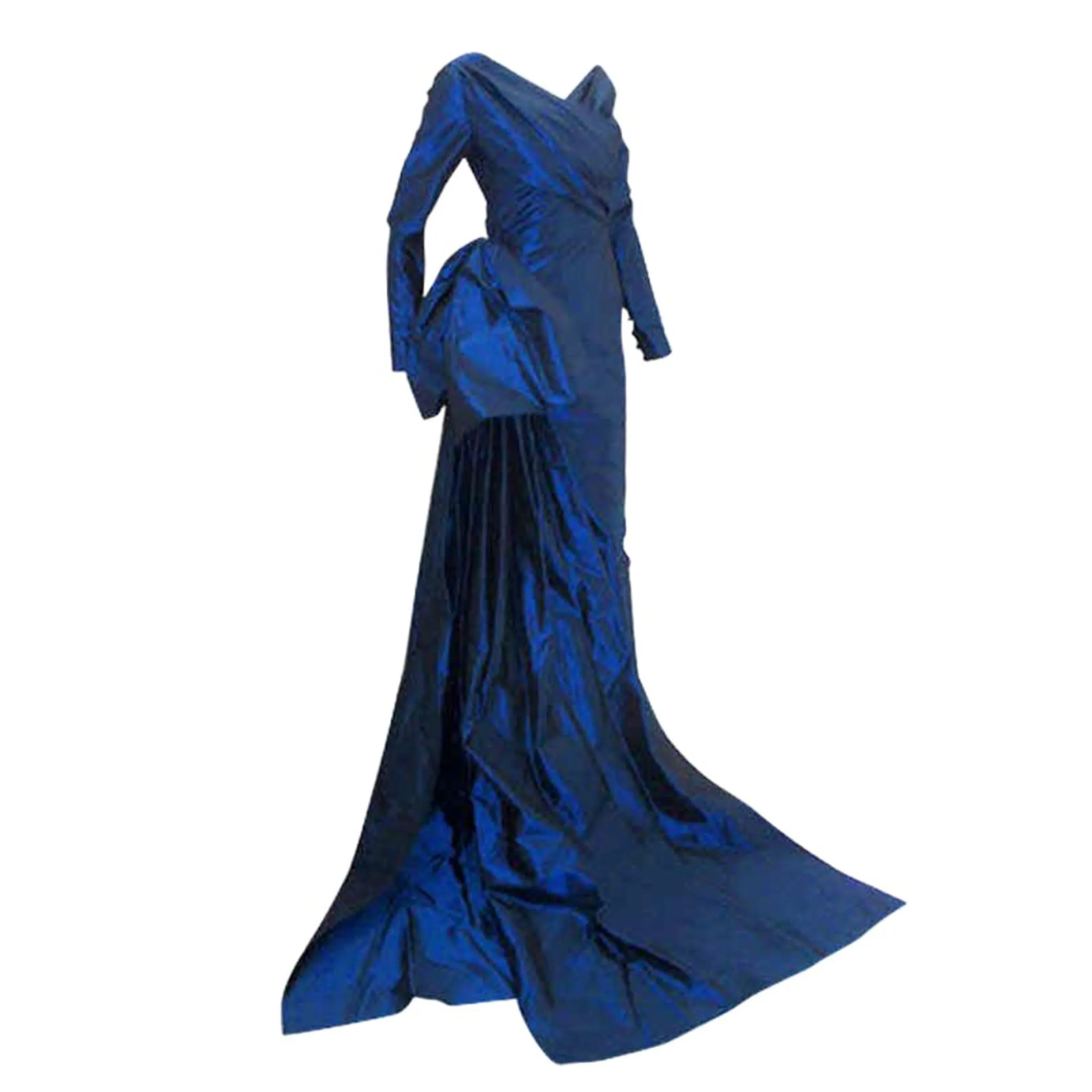 CHRISTIAN DIOR 1988 Long Blue Gown