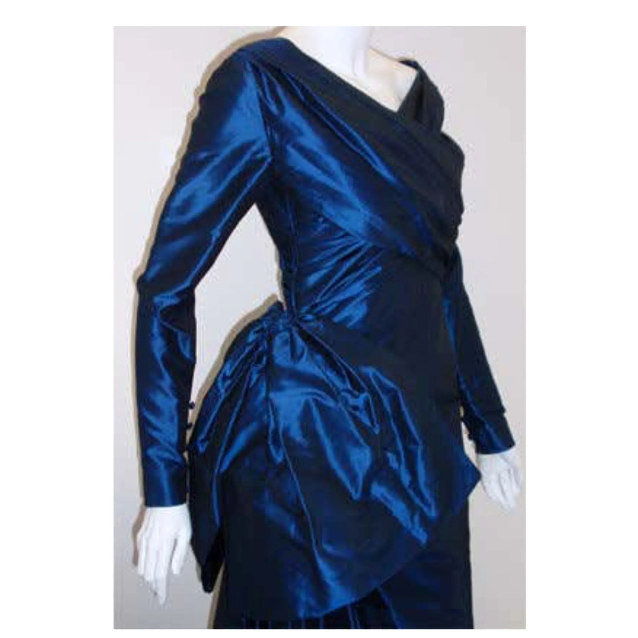 CHRISTIAN DIOR 1988 Long Blue Gown