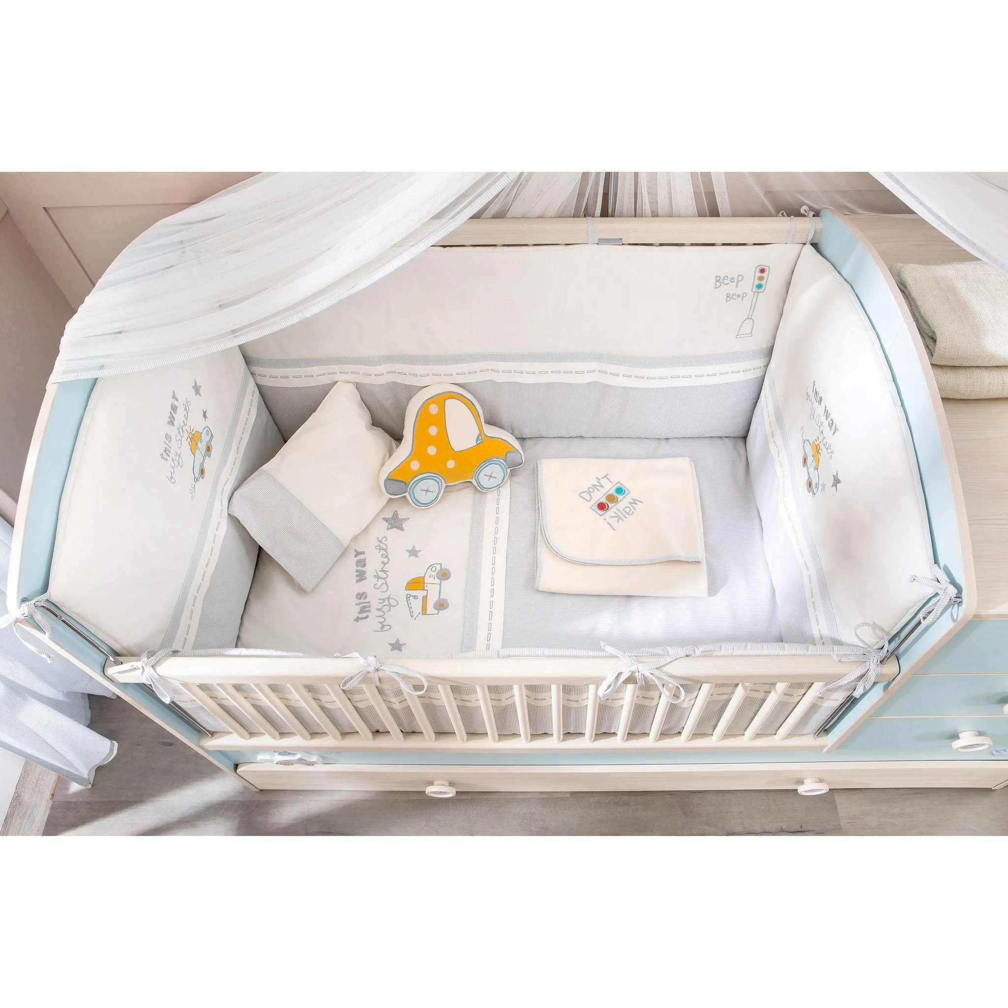 Cilek Baby Cotton Sl Convertible Baby Bed (With Parent Bed) (80X180 Cm)