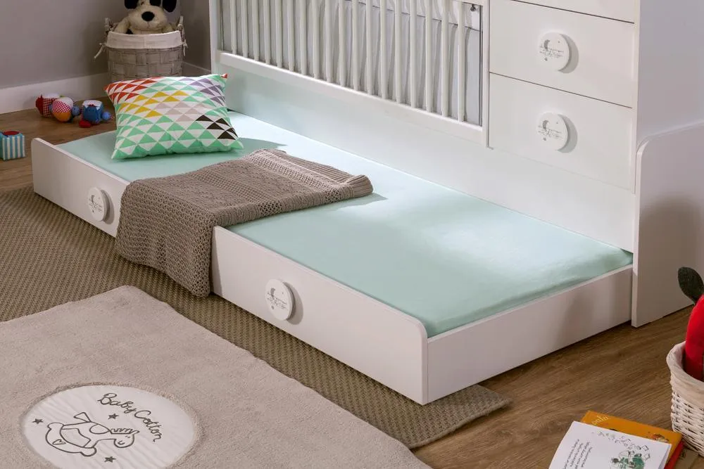 Cilek Baby Cotton Sl Convertible Baby Bed (With Parent Bed) (80X180 Cm)