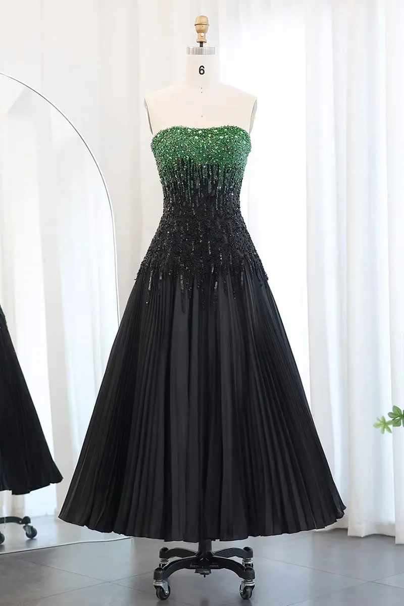 Classy Sensation Strapless Beaded Evening Gown