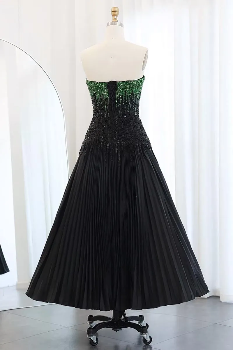 Classy Sensation Strapless Beaded Evening Gown