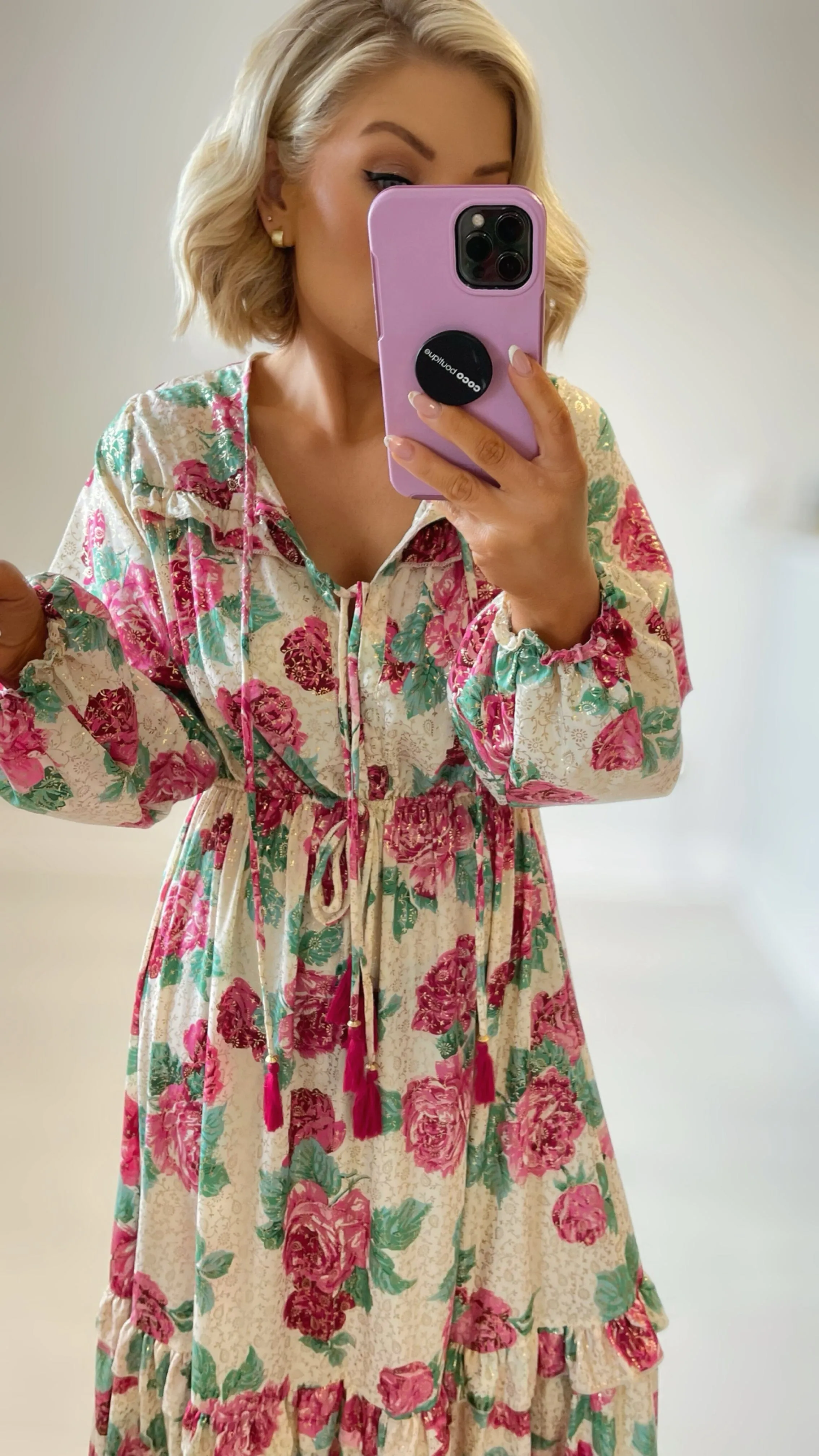 CLAUDIA BOHO FLORAL DRESS