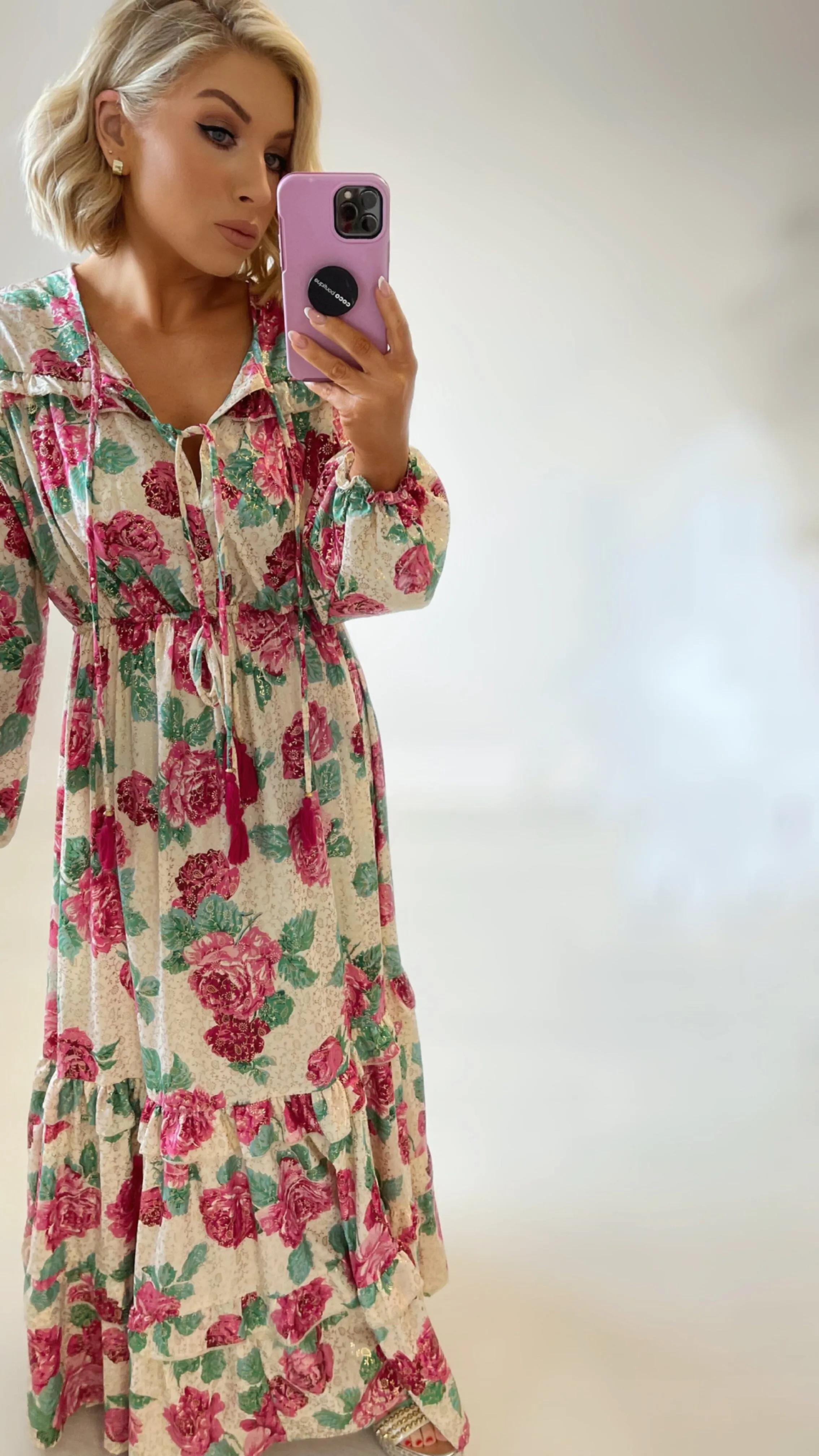 CLAUDIA BOHO FLORAL DRESS