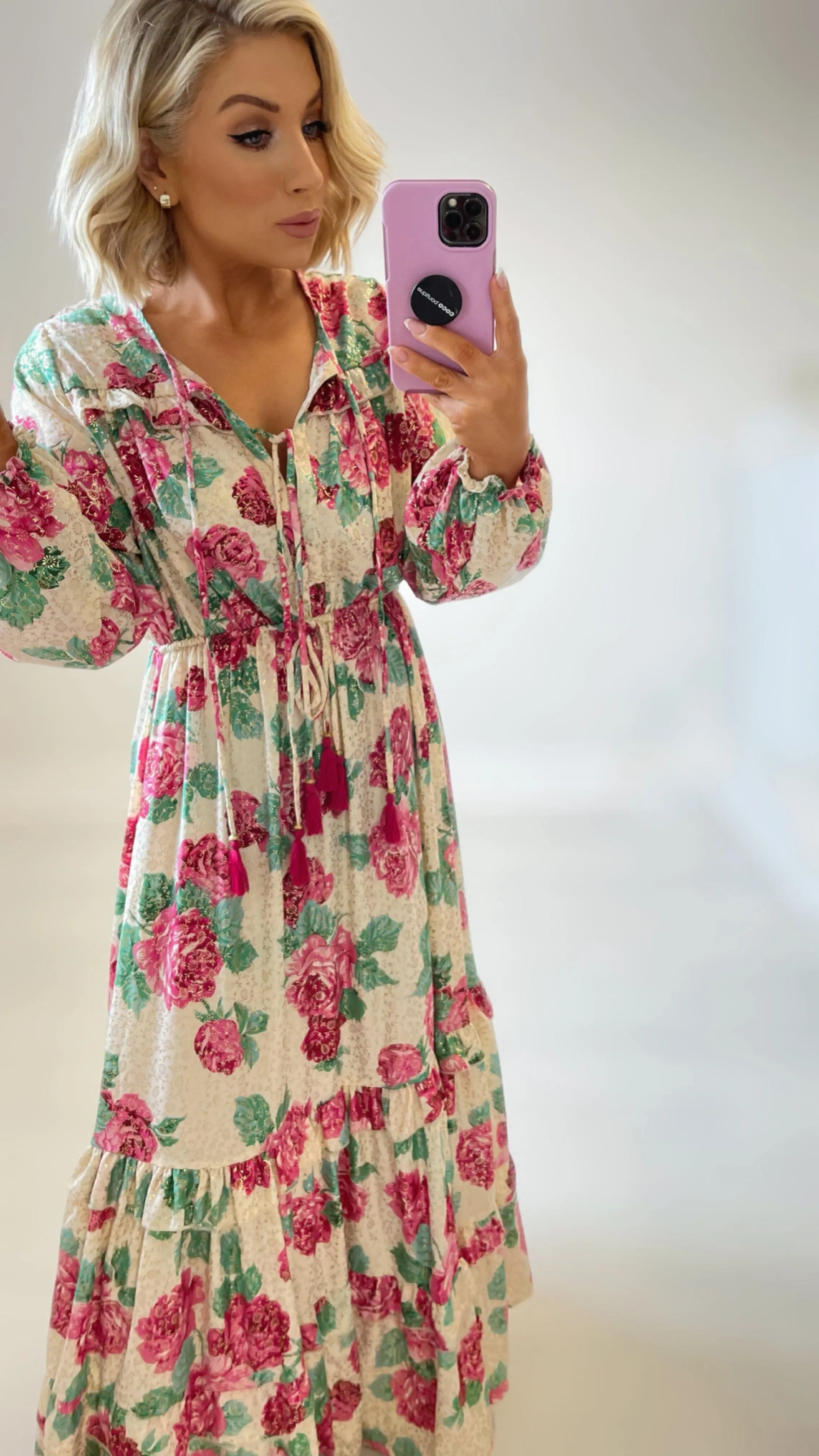 CLAUDIA BOHO FLORAL DRESS