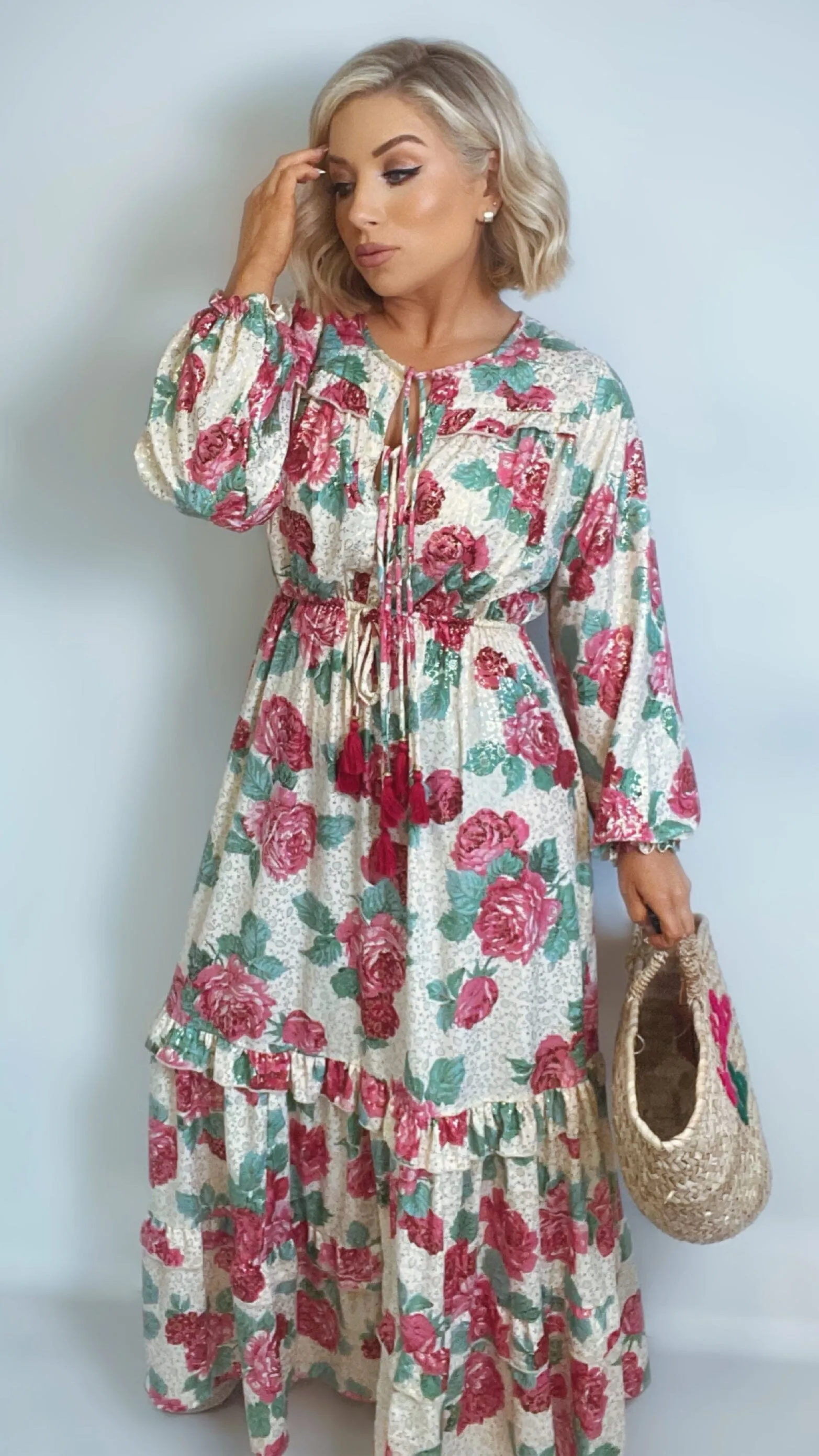 CLAUDIA BOHO FLORAL DRESS