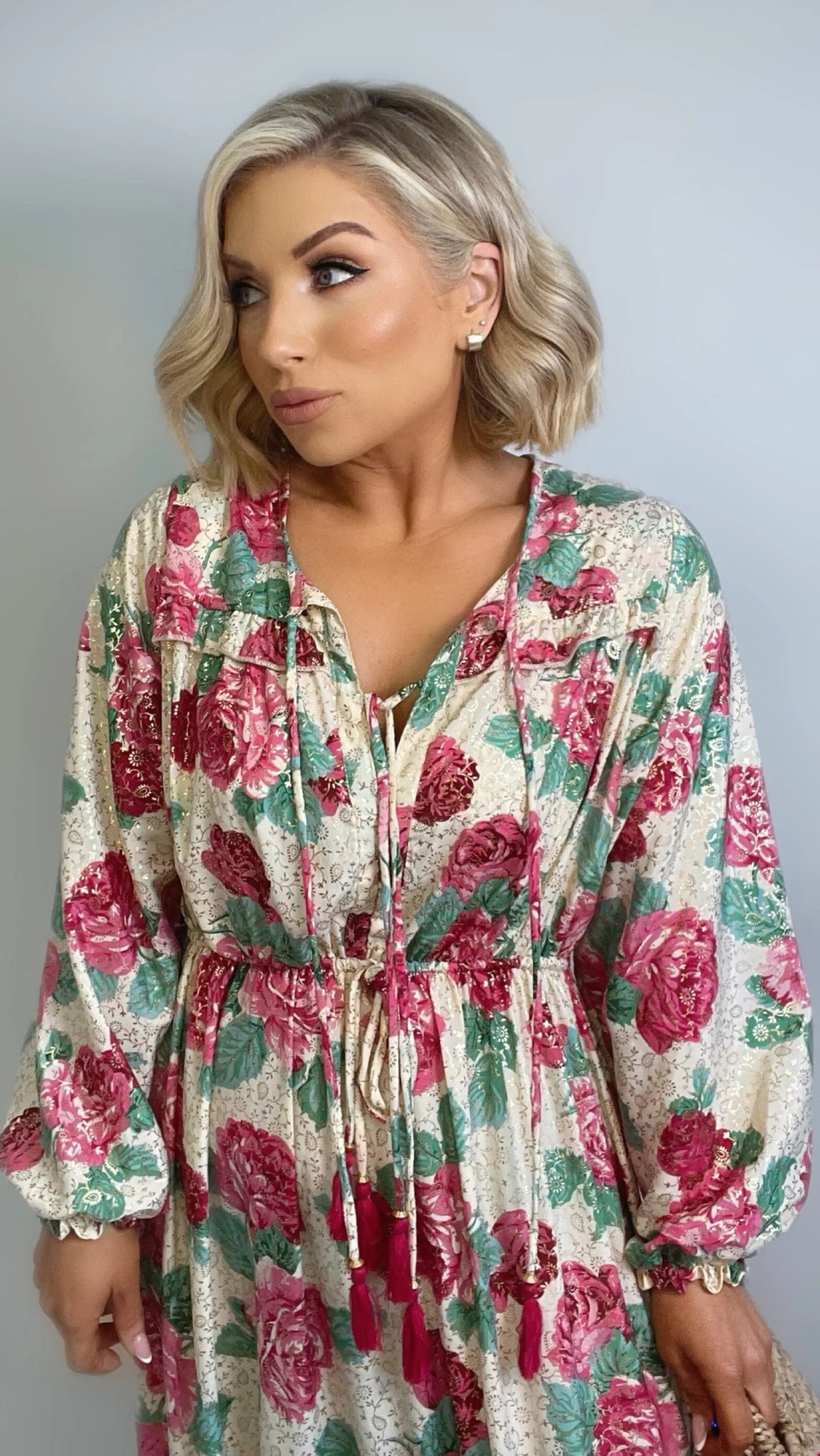 CLAUDIA BOHO FLORAL DRESS