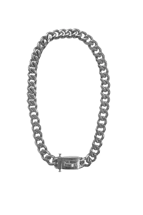 Collier Chain Necklace- Silver