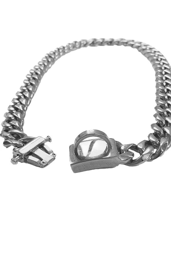 Collier Chain Necklace- Silver